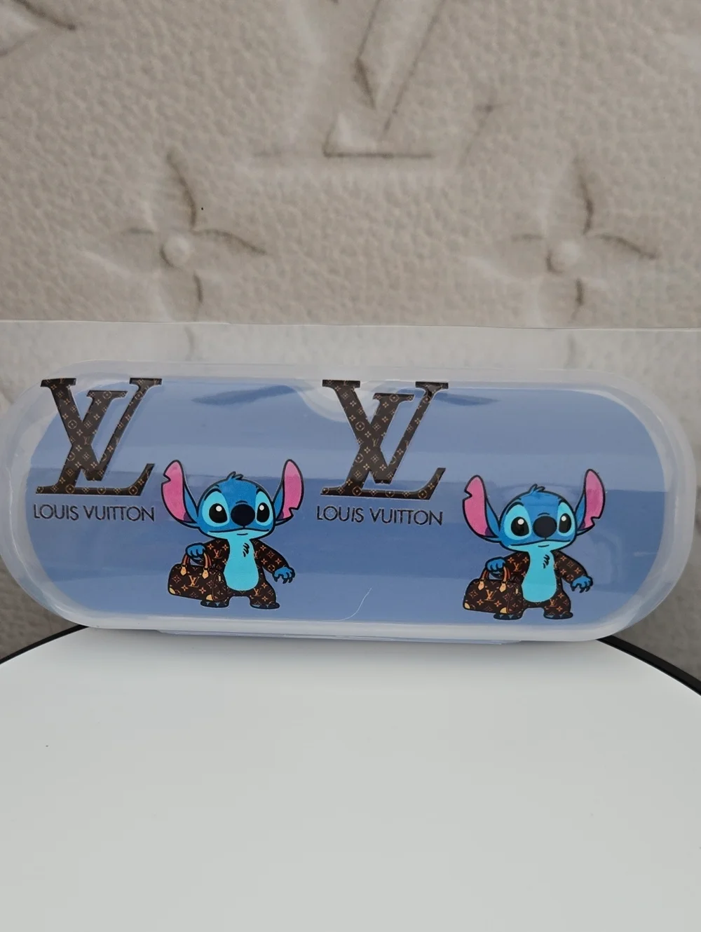 Lux Blue Stitch Eyewear Case